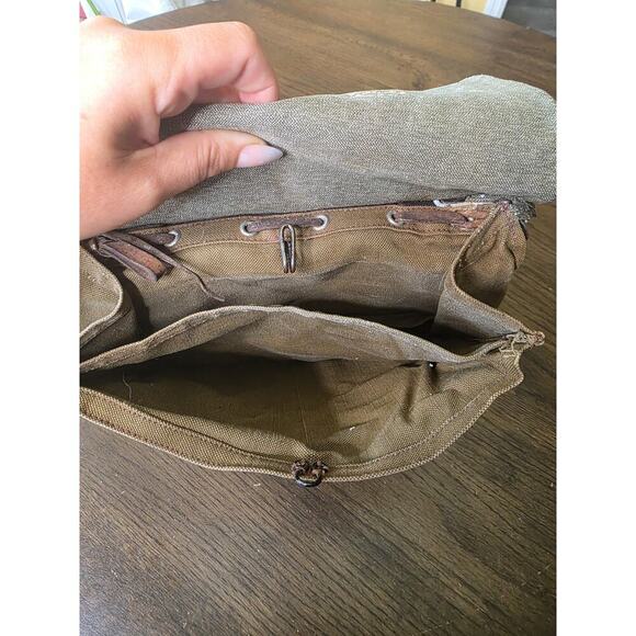 Vintage Military Shoulder Satchel Haversack Canvas Bag WWI WW2 - Picture 16 of 16